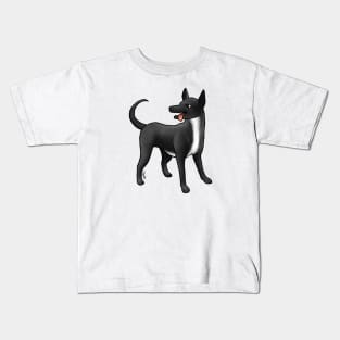 Dog - Xoloitzcuintli - Coated Black and White Kids T-Shirt